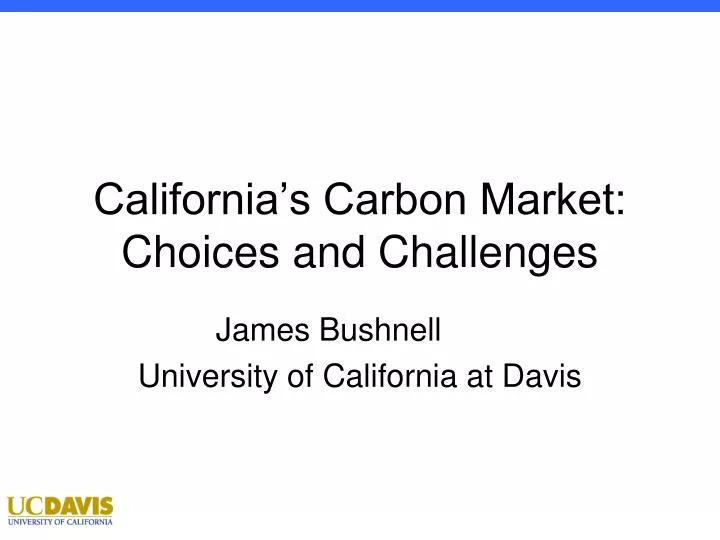 california s carbon market choices and challenges