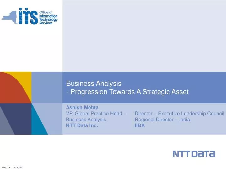 business analysis progression towards a strategic asset