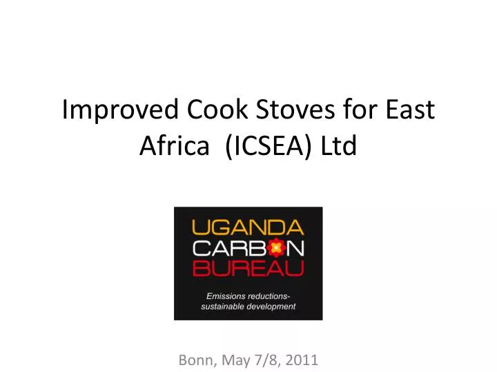 improved cook stoves for east africa icsea ltd