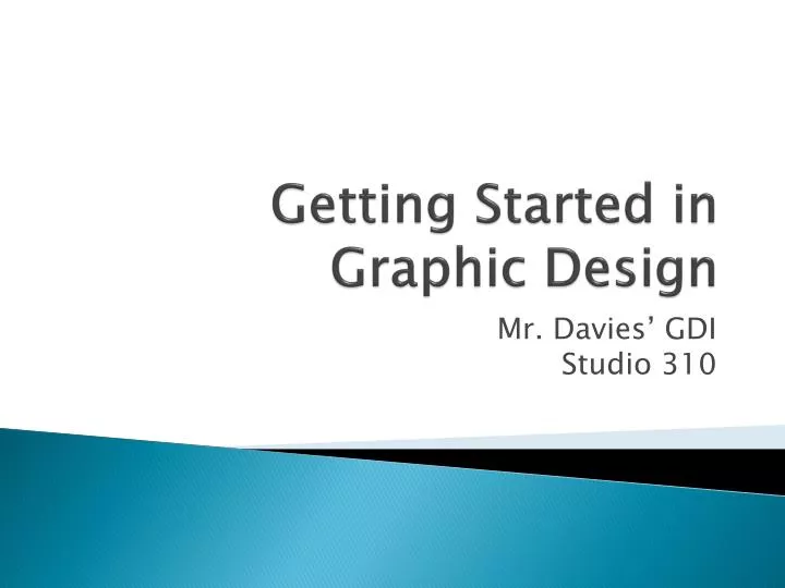 getting started in graphic design