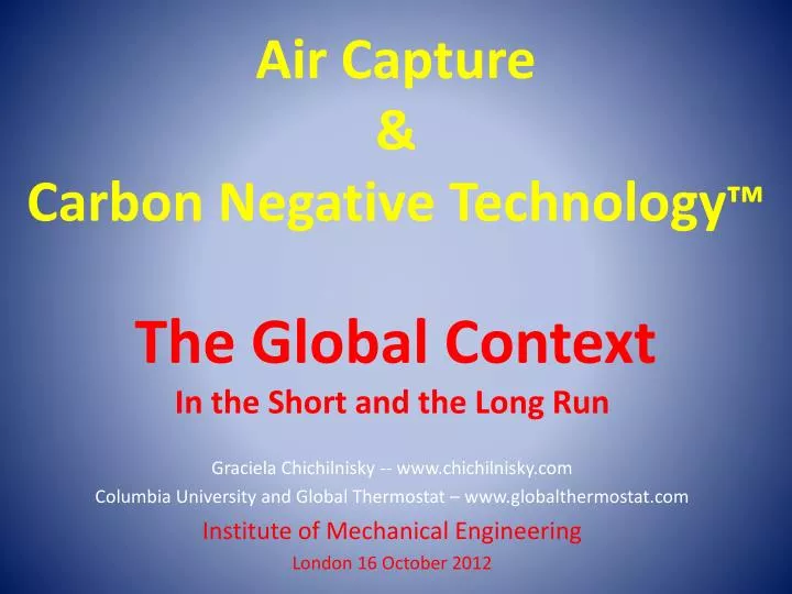 air capture carbon negative technology the global context