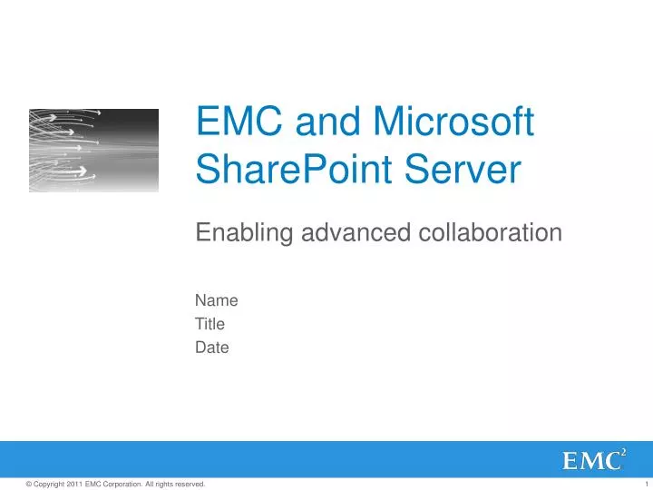 emc and microsoft sharepoint server