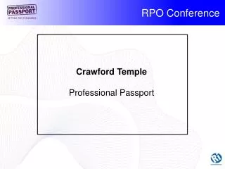 Crawford Temple Professional Passport