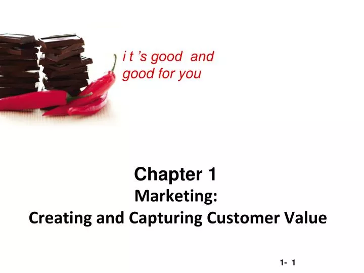 chapter 1 marketing creating and capturing customer value
