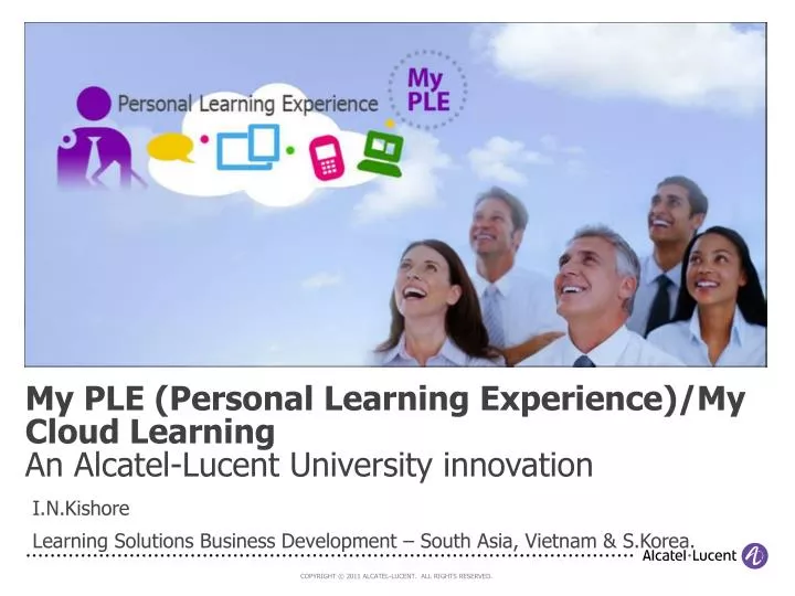 my ple personal learning experience my cloud learning an alcatel lucent university innovation