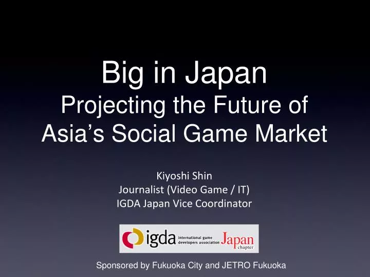 big in japan projecting the future of asia s social game market