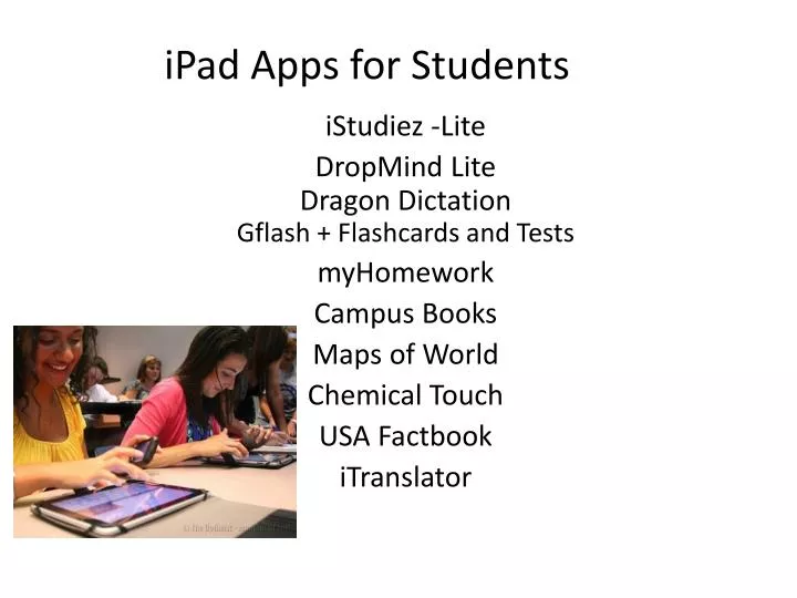 ipad apps for students
