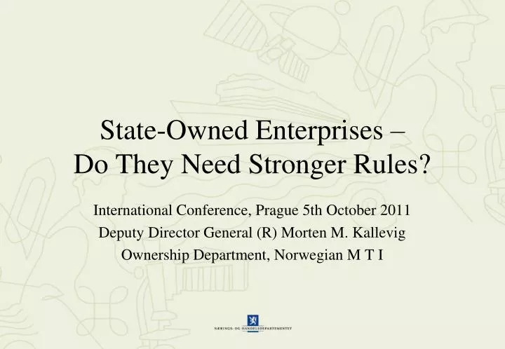 state owned enterprises do they need stronger rules