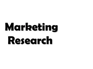 Marketing Research