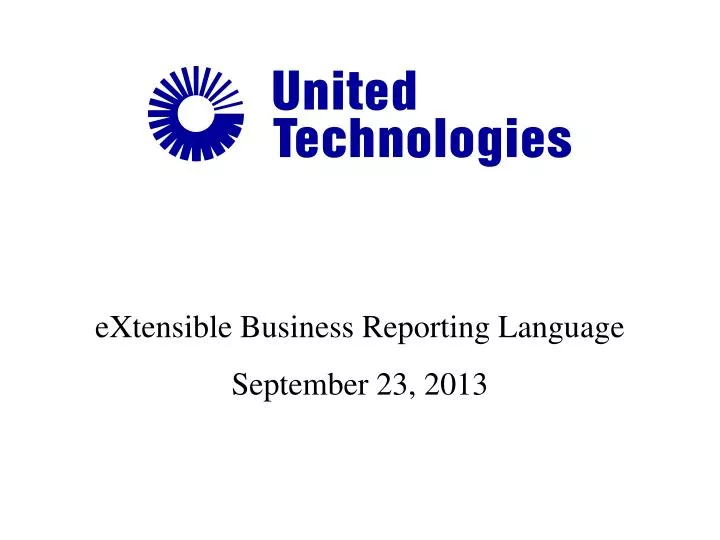 extensible business reporting language