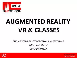 AUGMENTED REALITY VR &amp; GLASSES