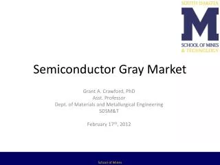 Semiconductor Gray Market