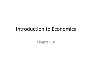 Introduction to Economics