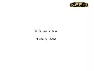 YIS Business Class February - 2012