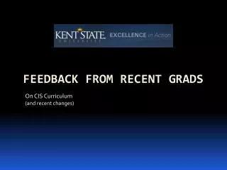 Feedback from Recent Grads