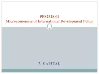 pps232s 01 microeconomics of international development policy