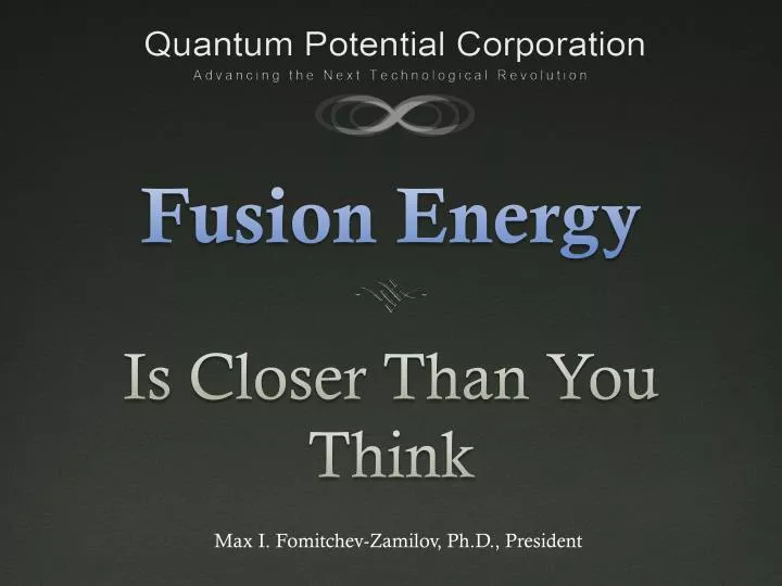 fusion energy