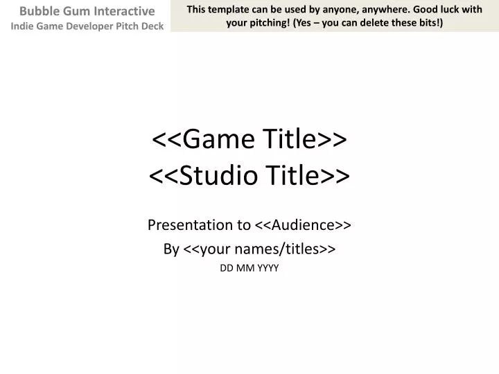 game title studio title