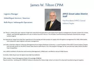 James W. Tilton CPIM