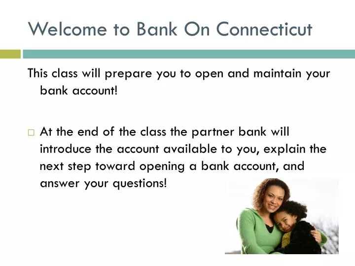 welcome to bank on connecticut
