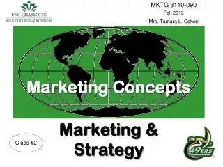 Marketing Concepts Marketing &amp; Strategy