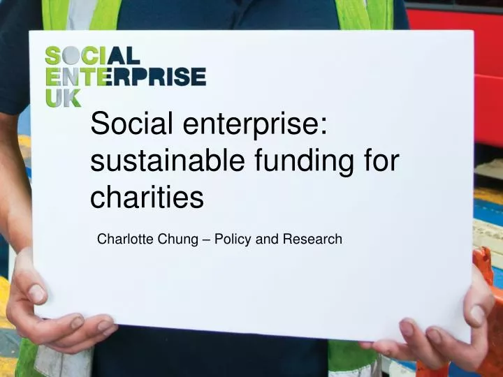 social enterprise sustainable funding for charities