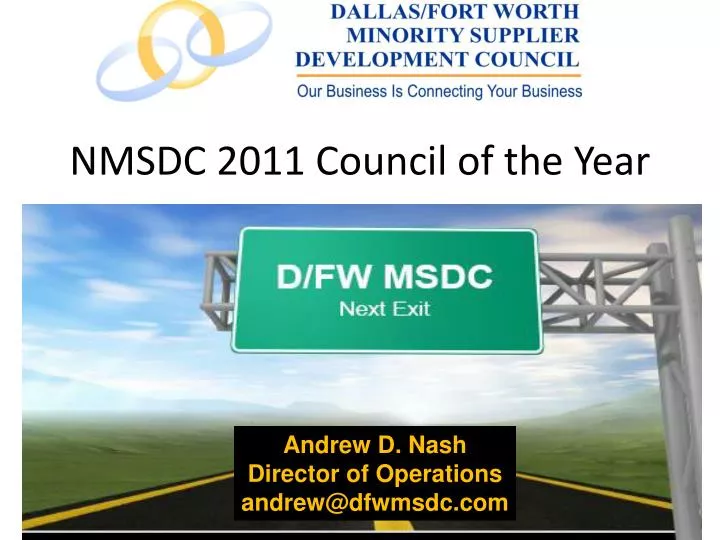 nmsdc 2011 council of the year