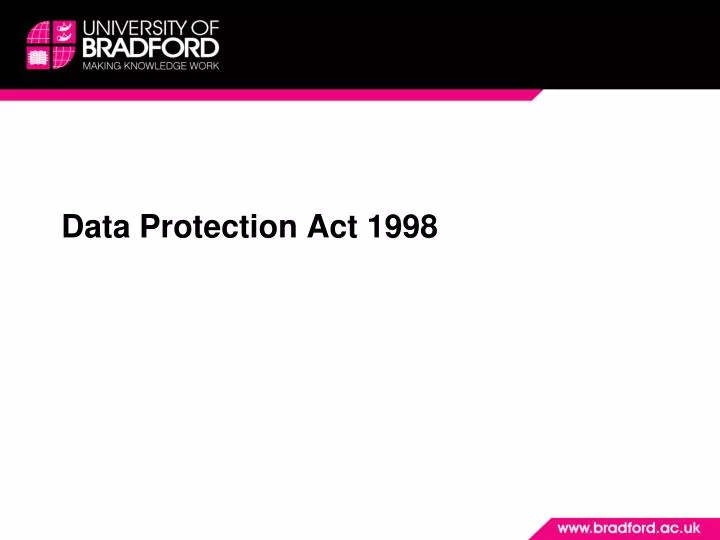 data protection act 1998