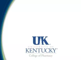 UK College of Pharmacy Class of 2015 Pre-Professional Day May 20, 2011
