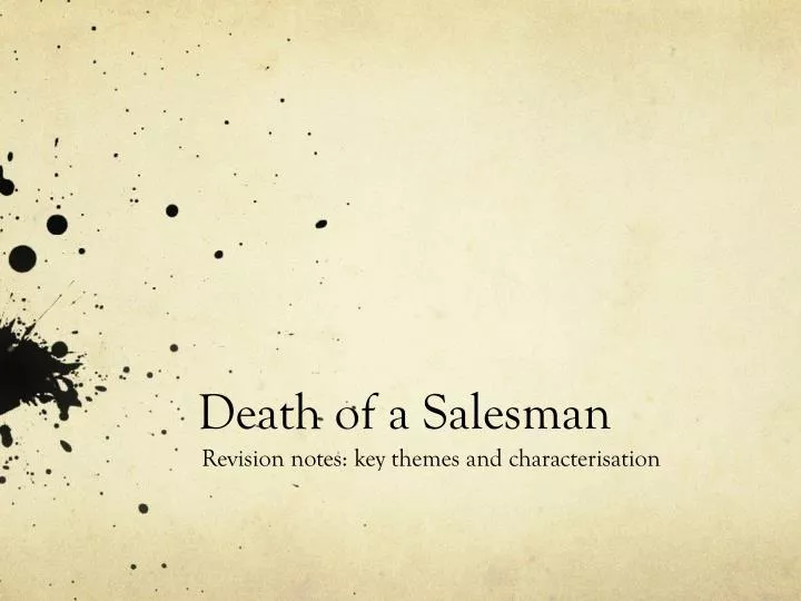 death of a salesman