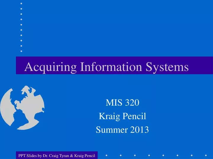 acquiring information systems