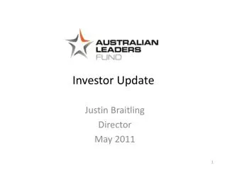 Investor Update