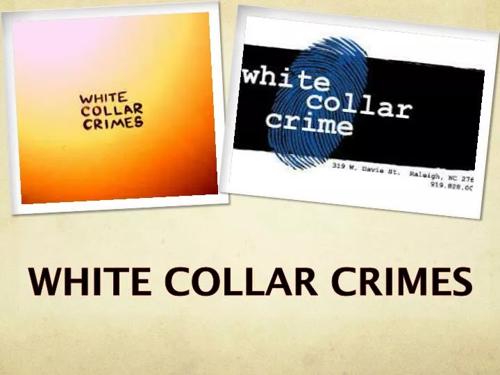 white collar crimes