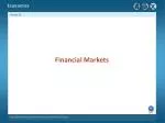 Financial Markets - slide 1