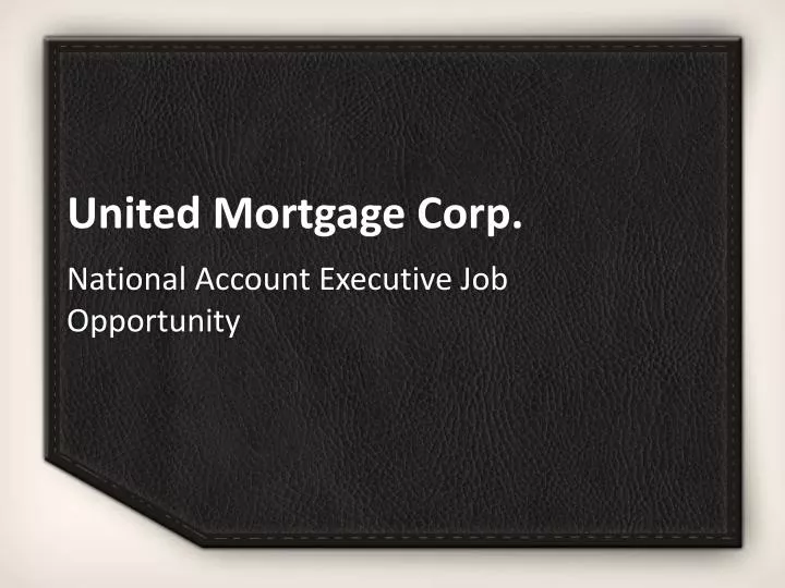 united mortgage corp