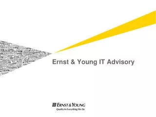 Ernst &amp; Young IT Advisory