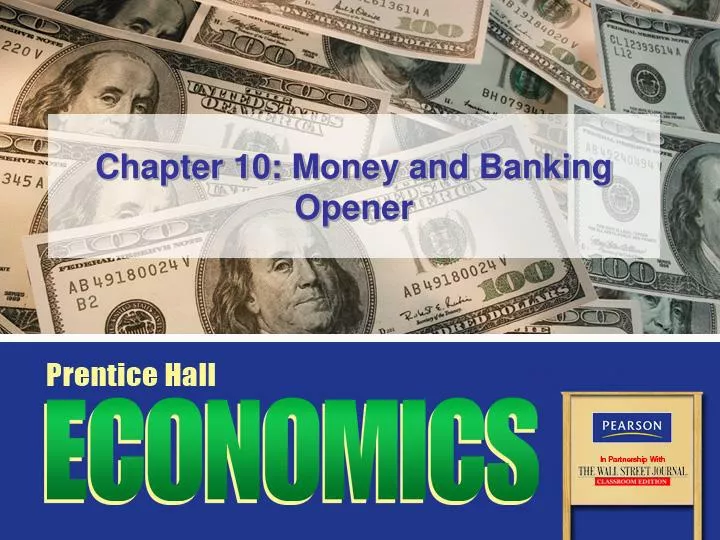 chapter 10 money and banking opener