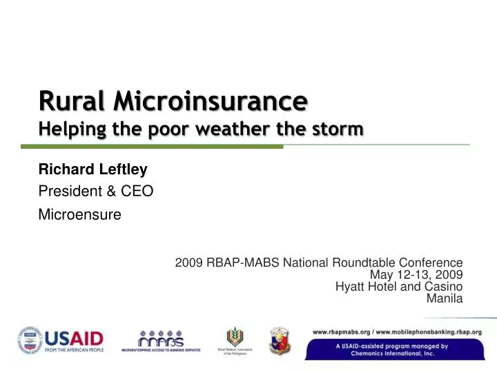 rural microinsurance helping the poor weather the storm