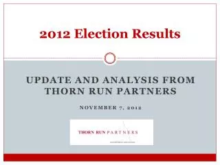 2012 Election Results