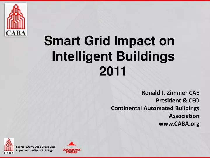 smart grid impact on intelligent buildings 2011