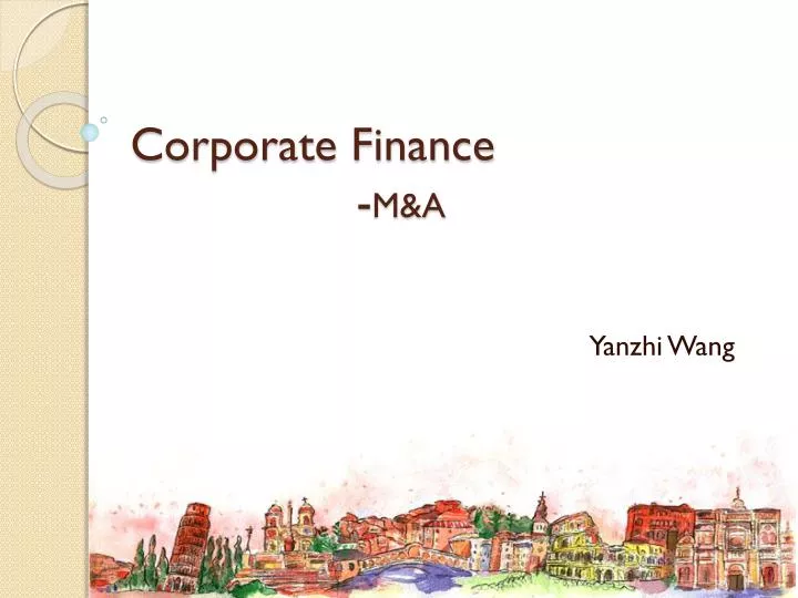 corporate finance m a
