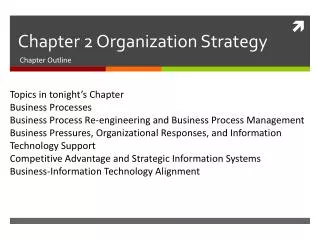 Chapter 2 Organization Strategy