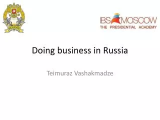 Doing business in Russia