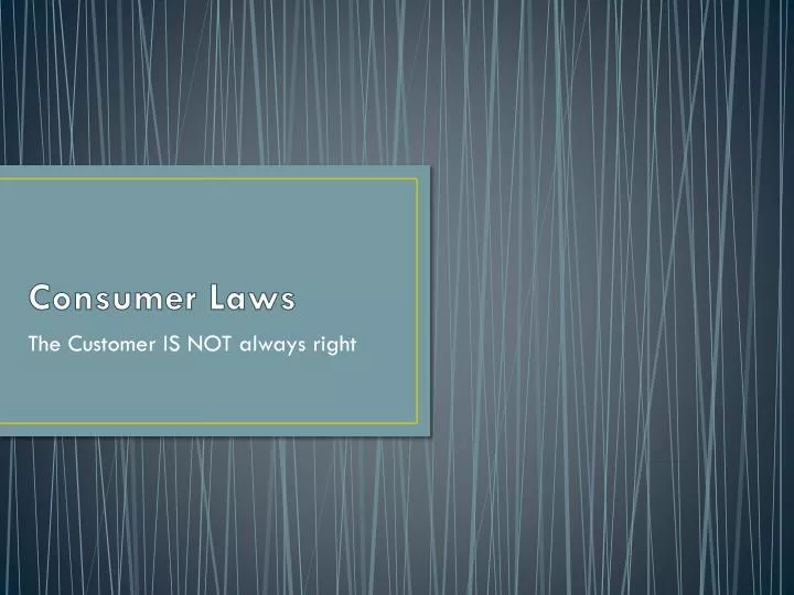consumer laws