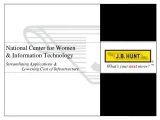 National Center for Women &amp; Information Technology