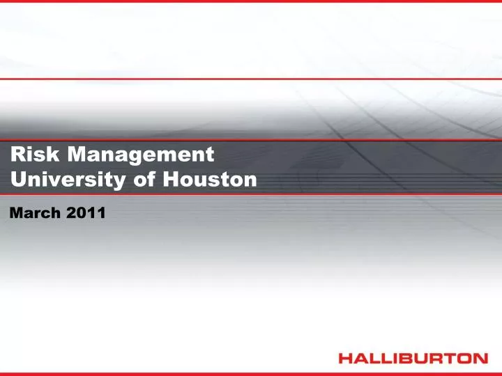 risk management university of houston