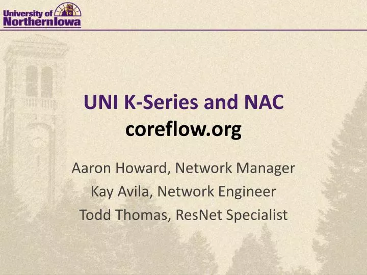 uni k series and nac coreflow org