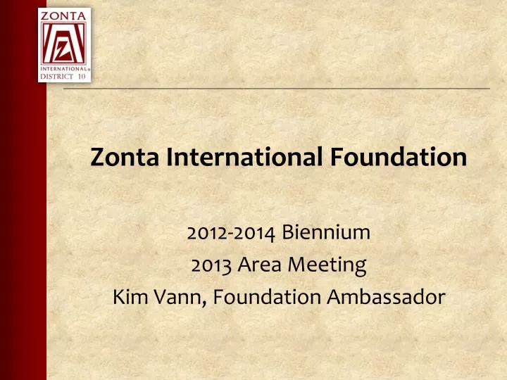 zonta international foundation