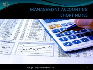 MANAGEMENT ACCOUNTING SHORT NOTES