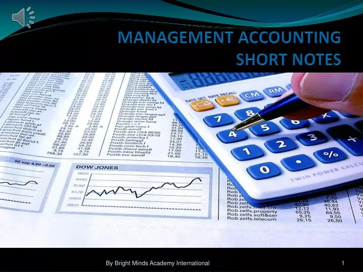 management accounting short notes